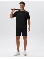Mens Gym Activewear 39%Polyester 27.5% Cotton 27.5%Modal 6%Spandex Tshirt 61202 print logo 27