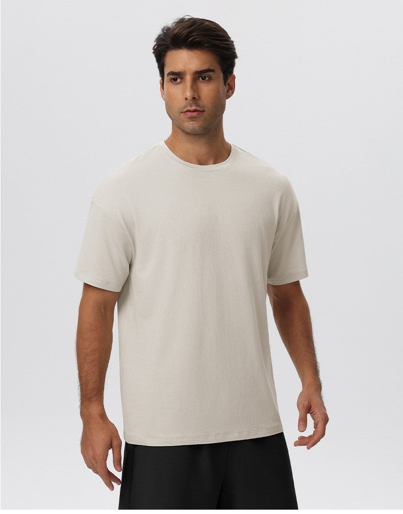 Mens Gym Activewear 39%Polyester 27.5% Cotton 27.5%Modal 6%Spandex Tshirt 61202 print logo 28