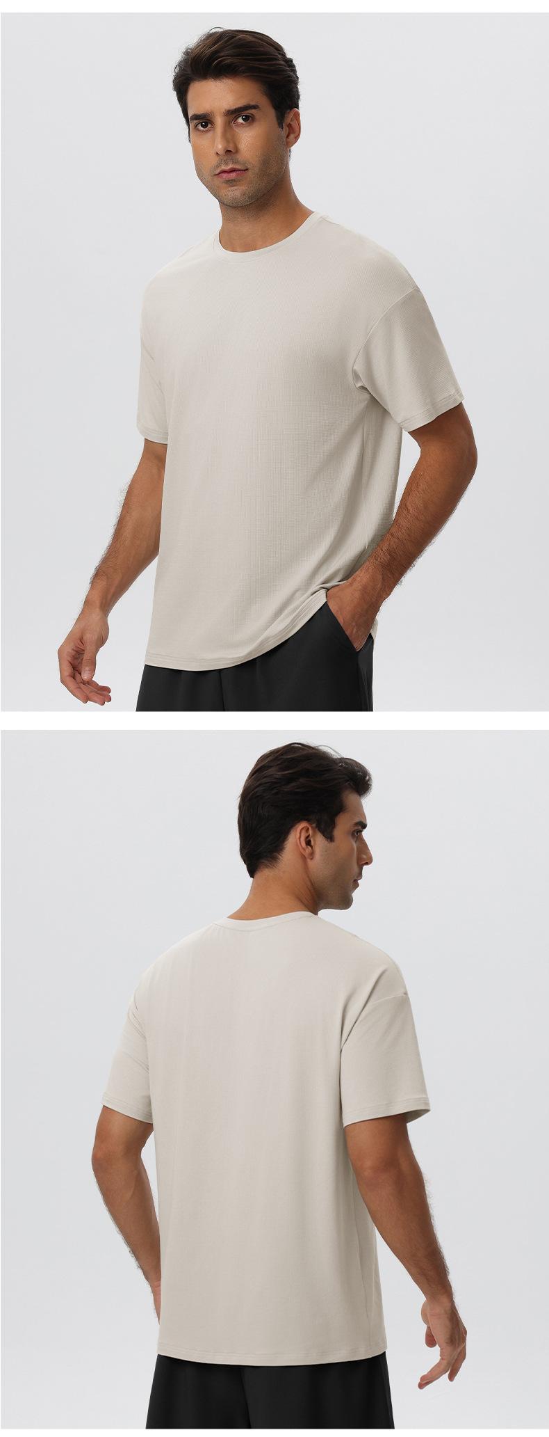 Mens Gym Activewear 39%Polyester 27.5% Cotton 27.5%Modal 6%Spandex Tshirt 61202 print logo 29