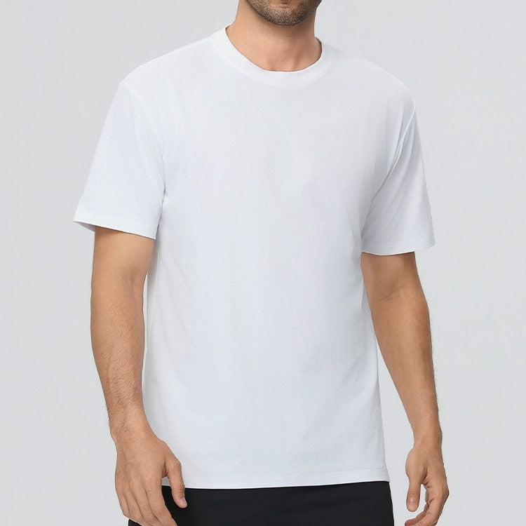 Mens Training Fitness 100%polyester Tshirt 61203 print logo 15