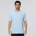 Mens Training Fitness 100%polyester Tshirt 61203 print logo 16