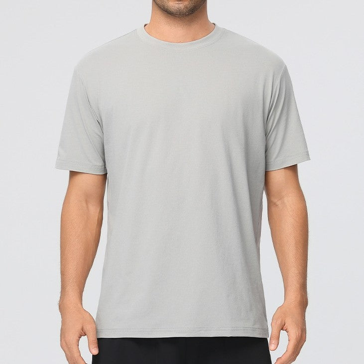 Mens Training Fitness 100%polyester Tshirt 61203 print logo 18