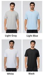 Mens Training Fitness 100%polyester Tshirt 61203 print logo 22