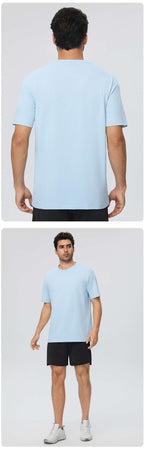 Mens Training Fitness 100%polyester Tshirt 61203 print logo 24