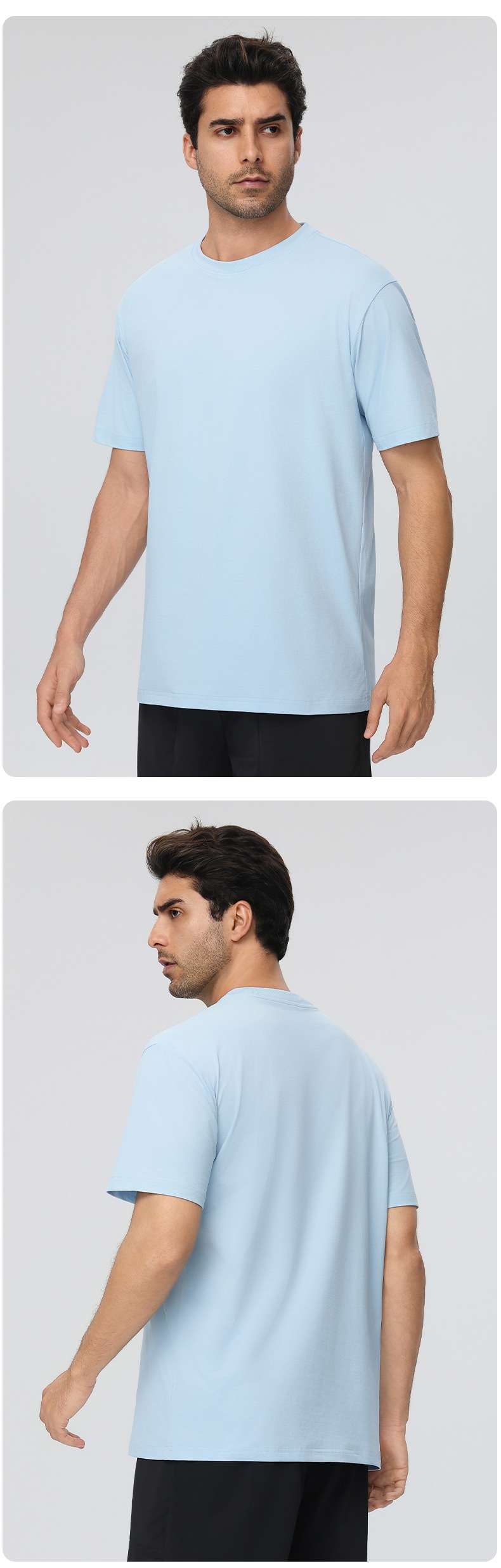 Mens Training Fitness 100%polyester Tshirt 61203 print logo 25