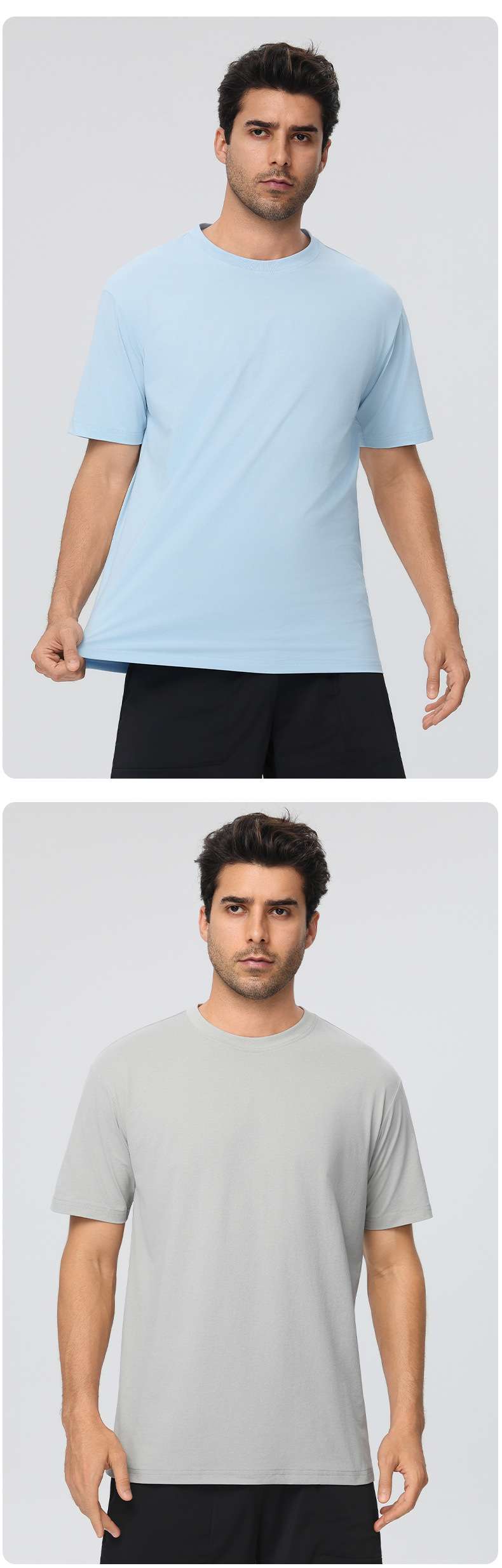 Mens Training Fitness 100%polyester Tshirt 61203 print logo 26