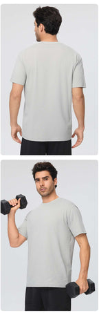 Mens Training Fitness 100%polyester Tshirt 61203 print logo 27