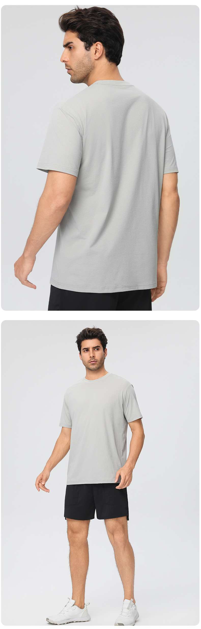 Mens Training Fitness 100%polyester Tshirt 61203 print logo 29