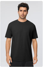 Mens Training Fitness 100%polyester Tshirt 61203 print logo 32