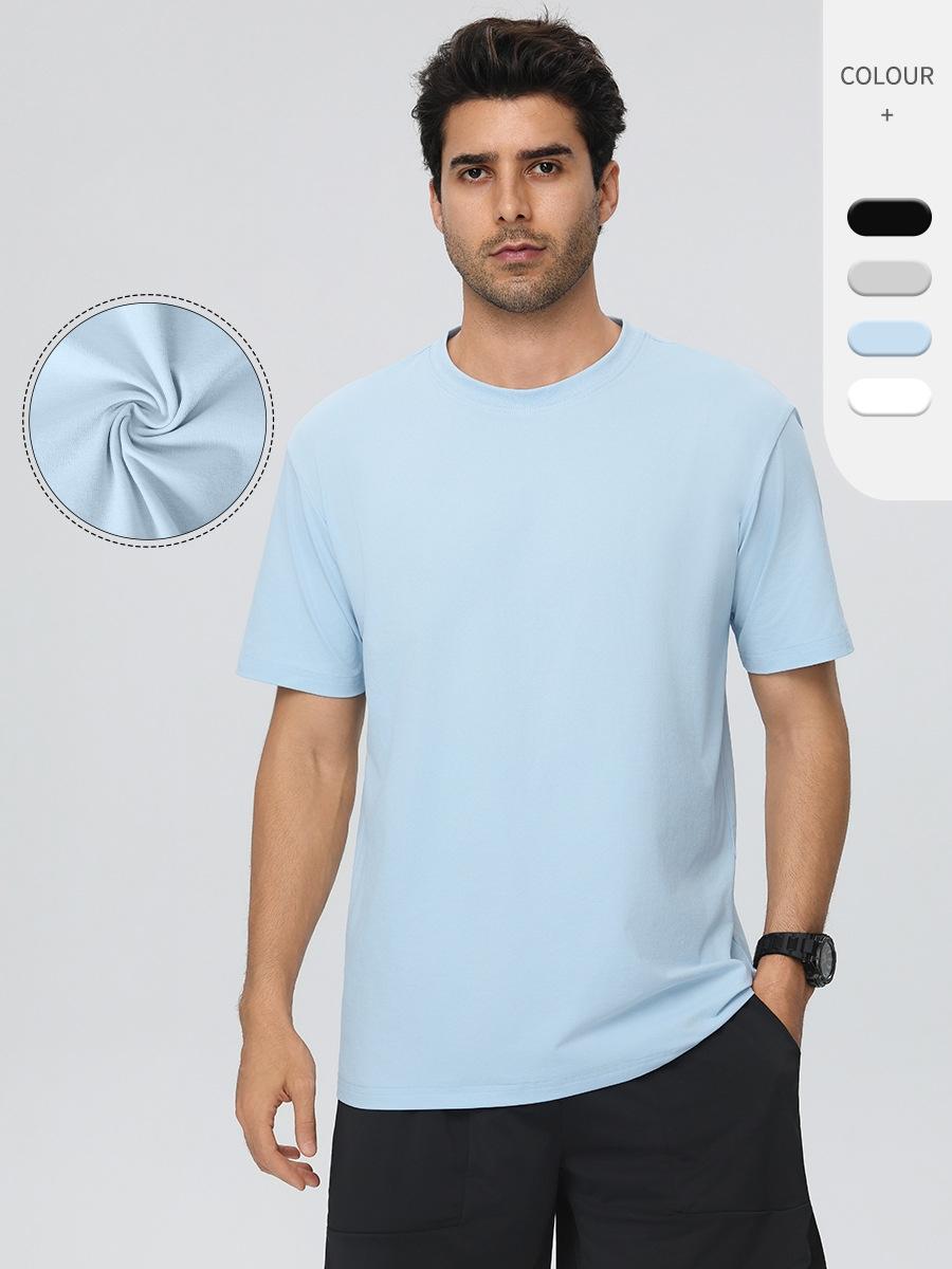 Mens Training Fitness 100%polyester Tshirt 61203 print logo 8
