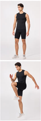 Mens Running Compression 75%nylon 25%spandex Shorts 51401 print logo 15