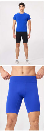 Mens Running Compression 75%nylon 25%spandex Shorts 51401 print logo 16