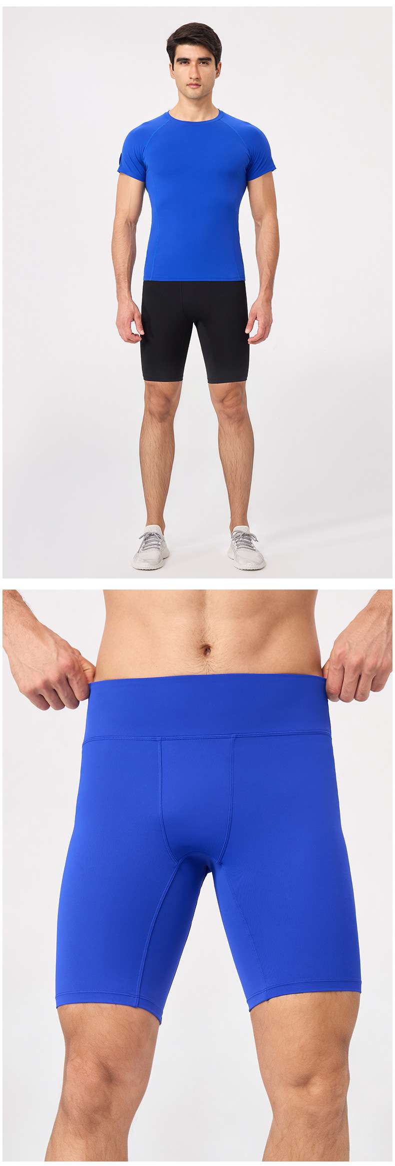 Mens Running Compression 75%nylon 25%spandex Shorts 51401 print logo 16