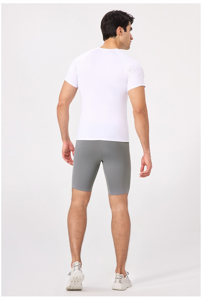 Mens Running Compression 75%nylon 25%spandex Shorts 51401 print logo 21