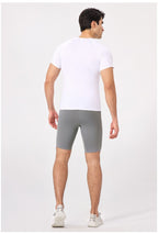 Mens Running Compression 75%nylon 25%spandex Shorts 51401 print logo 21