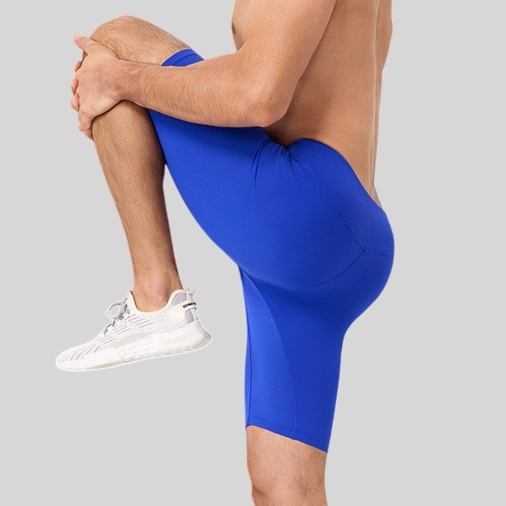 Mens Running Compression 75%nylon 25%spandex Shorts 51401 print logo 8