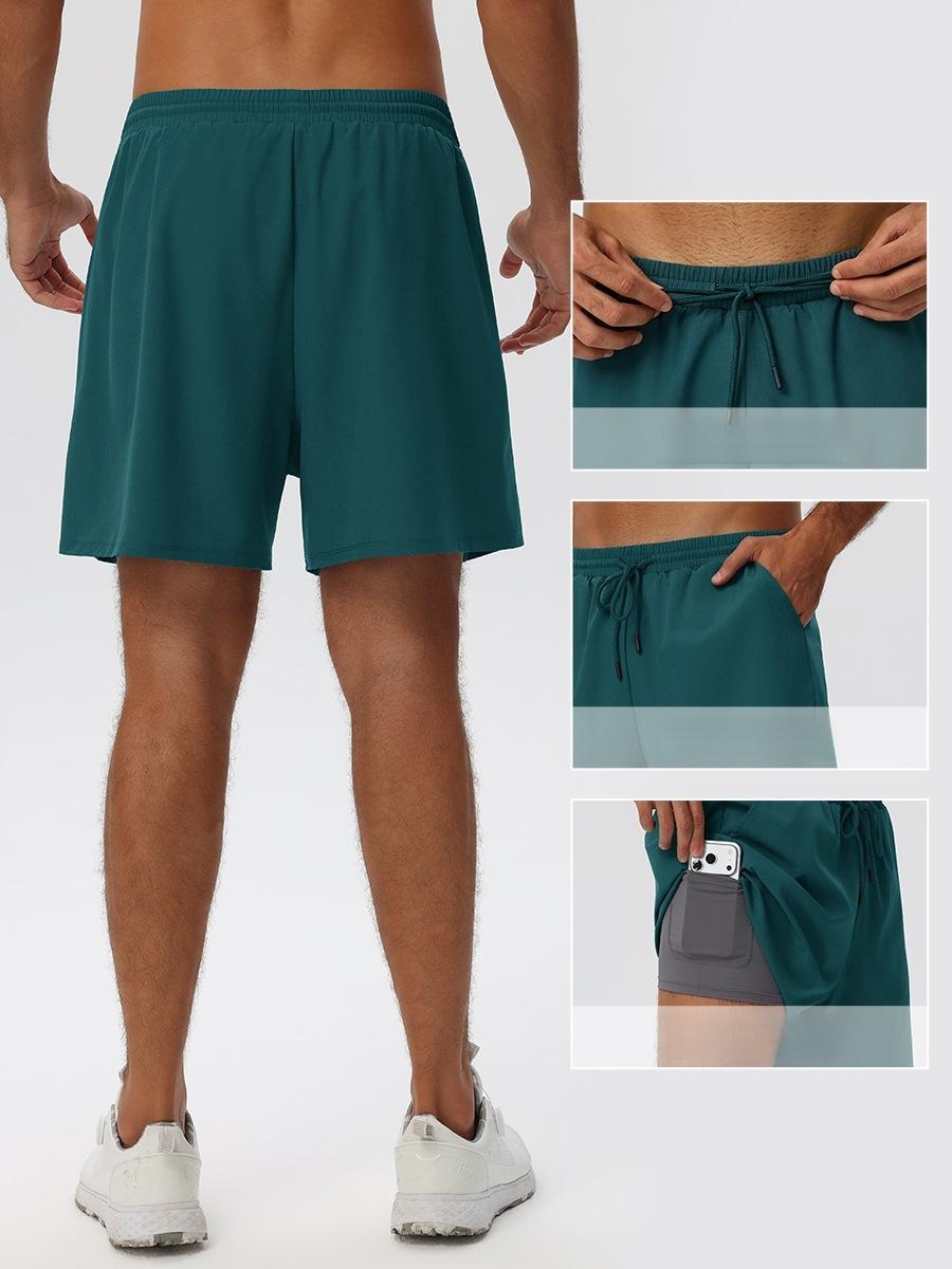 Mens Gym Activewear 90%polyester 10%spandex Shorts 61450 print logo 11