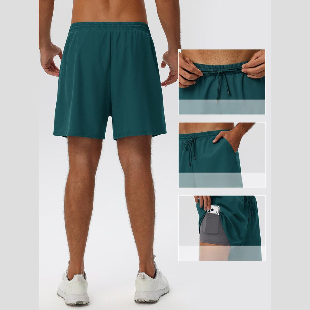 Mens Gym Activewear 90%polyester 10%spandex Shorts 61450 print logo 12