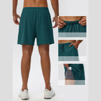Mens Gym Activewear 90%polyester 10%spandex Shorts 61450 print logo 12