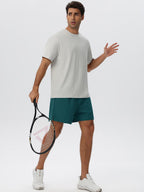 Mens Gym Activewear 90%polyester 10%spandex Shorts 61450 print logo 15