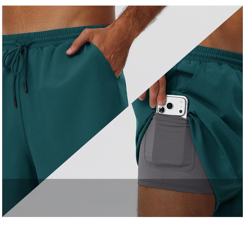 Mens Gym Activewear 90%polyester 10%spandex Shorts 61450 print logo 21