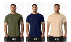 Mens Gym Workout 95% Cotton 5% Spandex T-shirt 6648-p print logo 37
