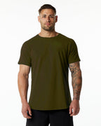 Mens Gym Workout 95% Cotton 5% Spandex T-shirt 6648-p print logo 26
