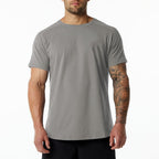 Mens Gym Workout 95% Cotton 5% Spandex T-shirt 6648-p print logo 31