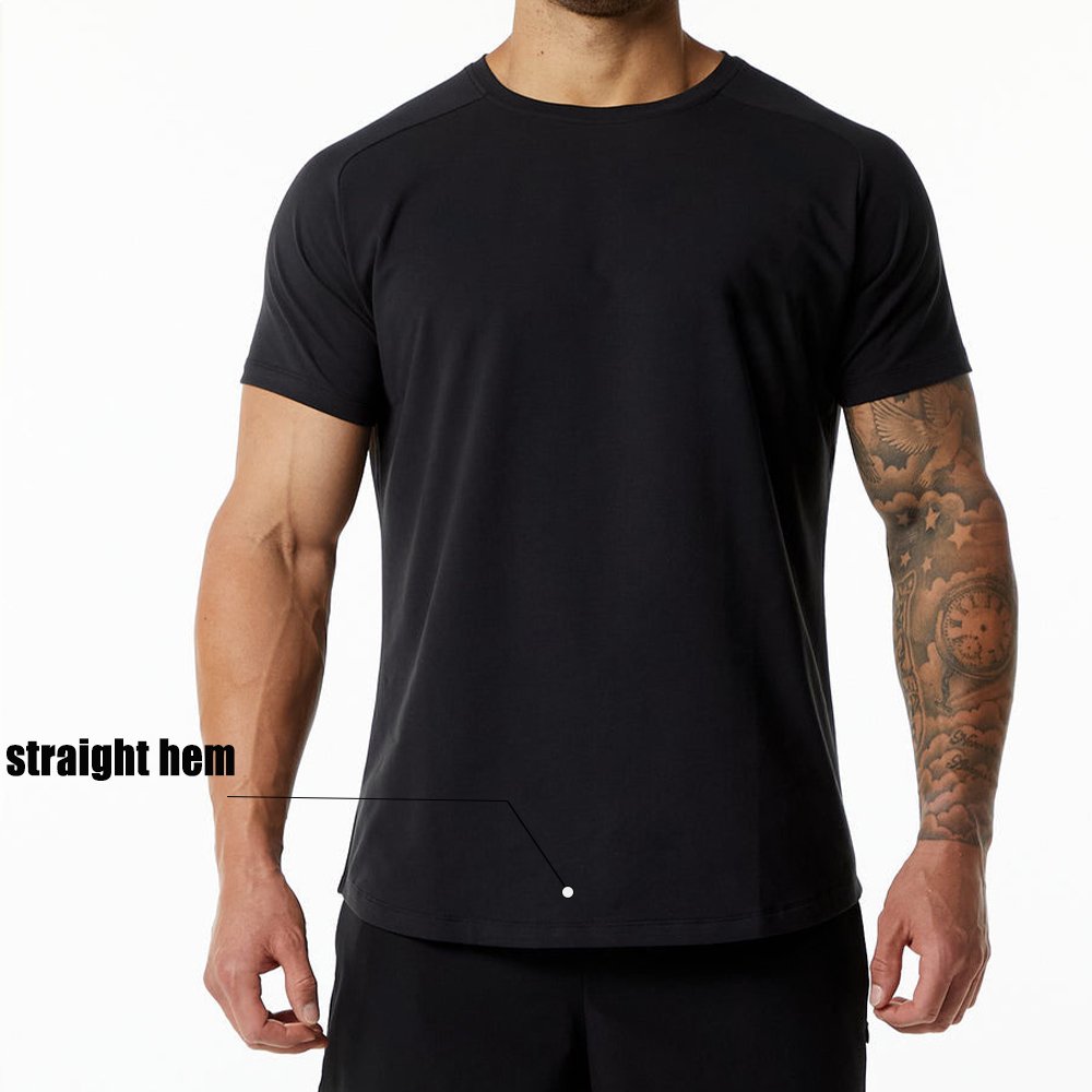 Mens Gym Workout 95% Cotton 5% Spandex T-shirt 6648-p print logo 12
