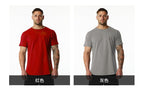 Mens Gym Workout 95% Cotton 5% Spandex T-shirt 6648-p print logo 36