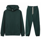 Mens Streetwear Oversized 100% Cotton Hoodie Set 6688-6601 Set print logo 1