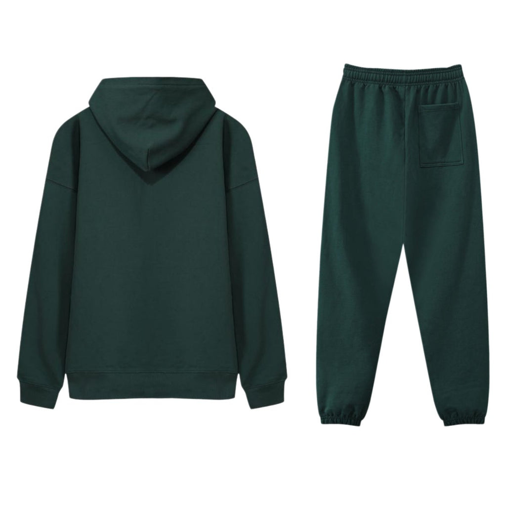 Mens Streetwear Oversized 100% Cotton Hoodie Set 6688-6601 Set print logo 2
