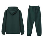Mens Streetwear Oversized 100% Cotton Hoodie Set 6688-6601 Set print logo 2