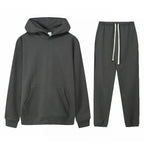 Mens Streetwear Oversized 100% Cotton Hoodie Set 6688-6601 Set print logo 4