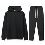 Mens Streetwear Oversized 100% Cotton Hoodie Set 6688-6601 - pants print logo 5