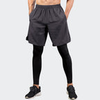 Mens Compression Sports 96%polyester 14%spandex Pants 7010 print logo 1
