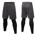 Mens Compression Sports 96%polyester 14%spandex Pants 7010 print logo 2