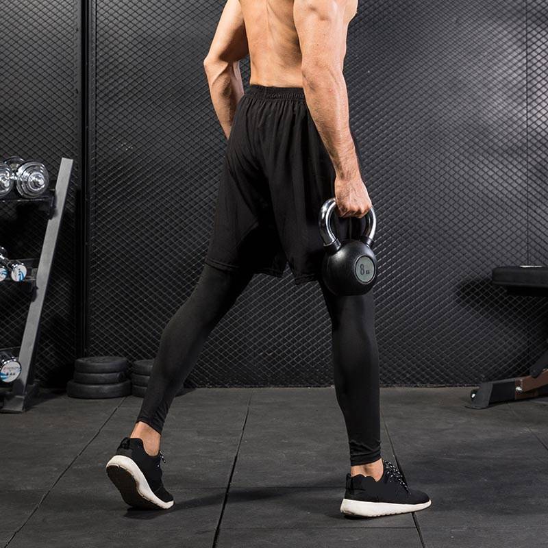 Mens Compression Sports 96%polyester 14%spandex Pants 7010 print logo 6