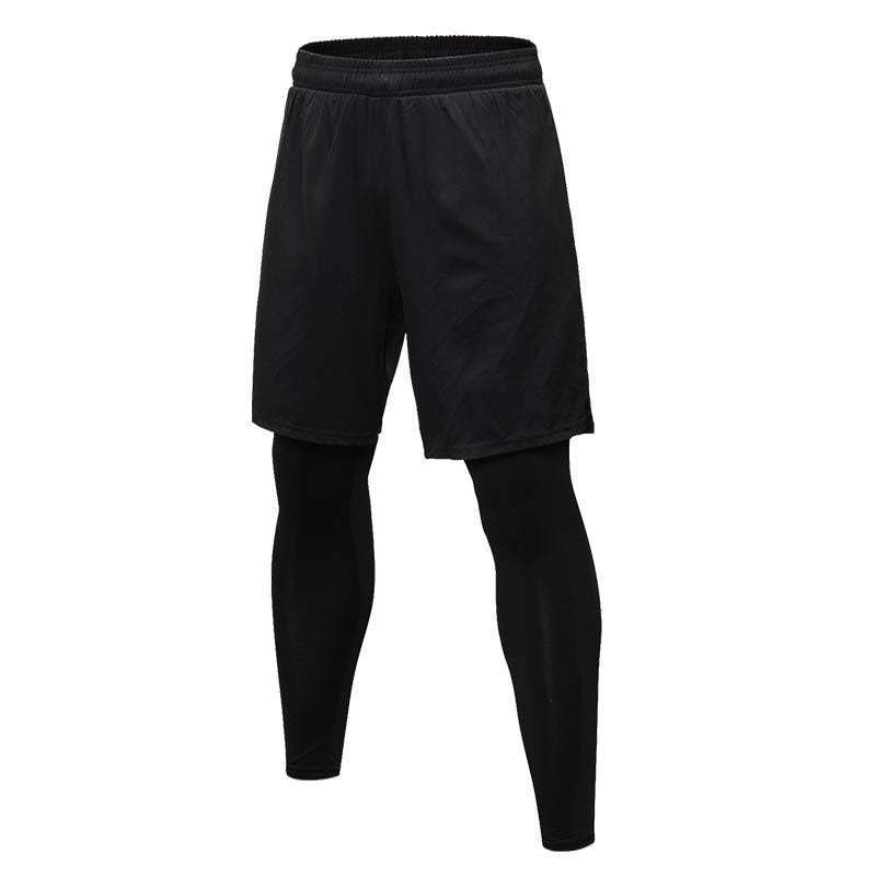 Mens Compression Sports 96%polyester 14%spandex Pants 7010 print logo 9