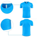 Custom 80GSM 100%polyester Lightweight Men's running shirts 725903536832 print logo 13