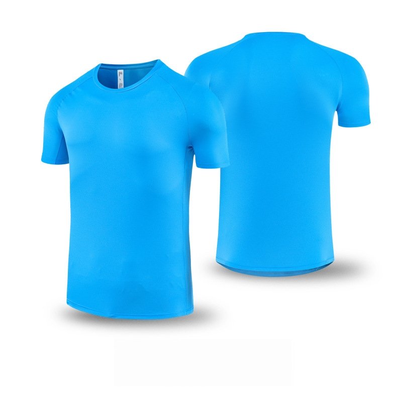 Custom 80GSM 100%polyester Lightweight Men's running shirts 725903536832 print logo 3