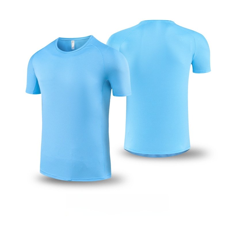 Custom 80GSM 100%polyester Lightweight Men's running shirts 725903536832 print logo 8