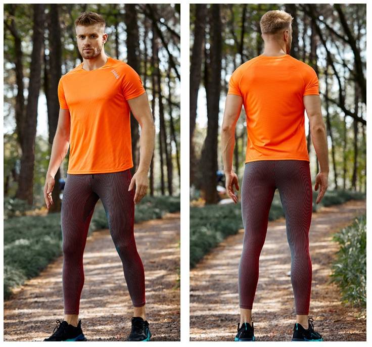 Custom 80GSM 100%polyester Lightweight Men's running shirts 725903536832 print logo 20