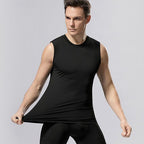 Mens Sports Compression 94%polyester 6%spandex Tank Top 807 print logo 14