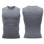 Mens Sports Compression 94%polyester 6%spandex Tank Top 807 print logo 2