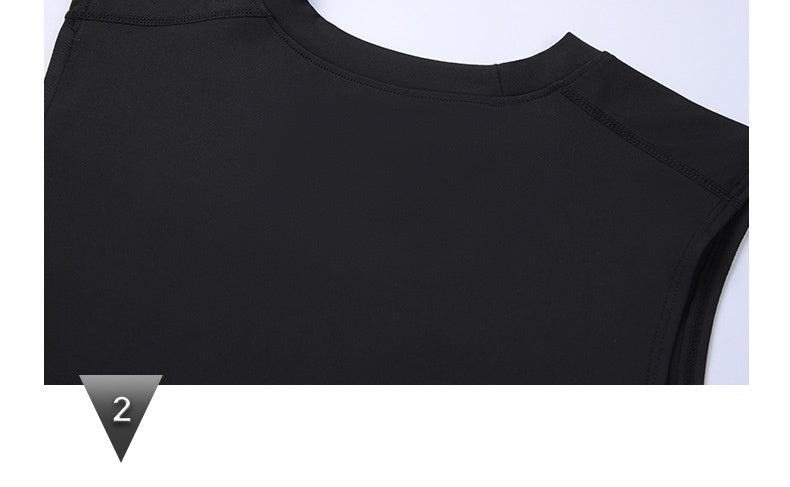 Mens Sports Compression 94%polyester 6%spandex Tank Top 807 print logo 21