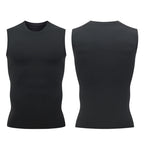 Mens Sports Compression 94%polyester 6%spandex Tank Top 807 print logo 5