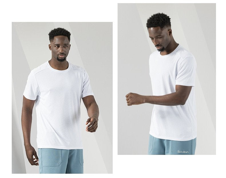 Mens Gym Workout 100% Polyester T Shirt 81116 print logo 26
