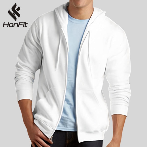 Mens Sports 50%Cotton 50%polyester Zip Hoodie 88600