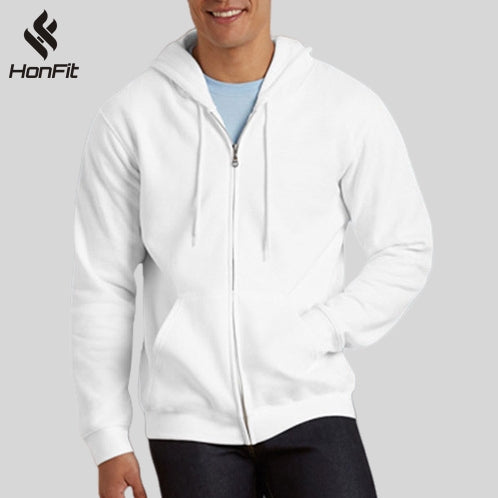 Mens Sports 50%Cotton 50%polyester Zip Hoodie 88600